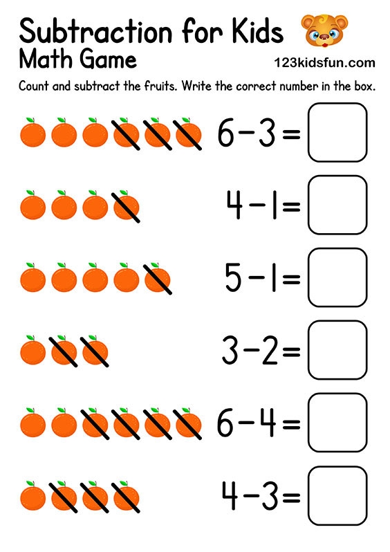 Kindergarten Subtraction Freebie Kindermommacom Kindergarten Math Kindergarten Subtraction Freebie Kindermommacom Kindergarten Math