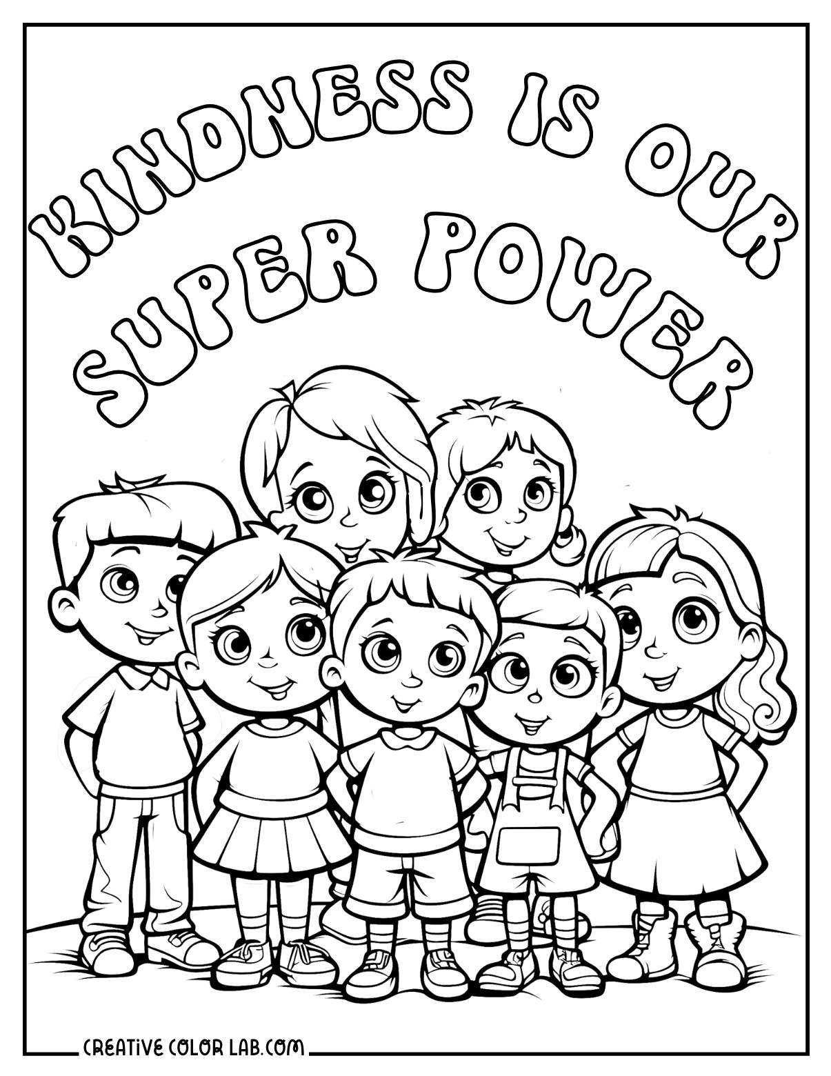 kindness coloring pages