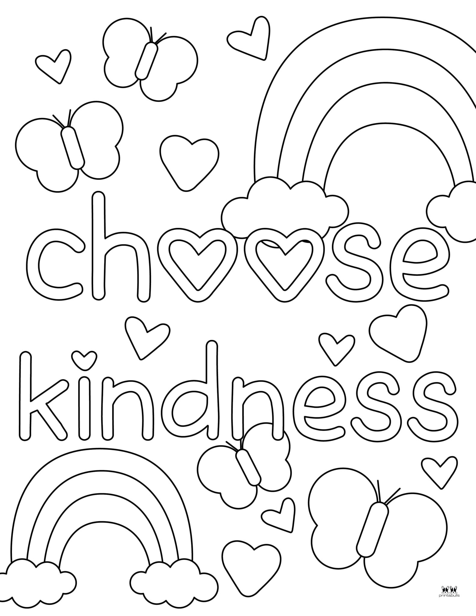 Kindness Coloring Pages 45 FREE Pages Printabulls