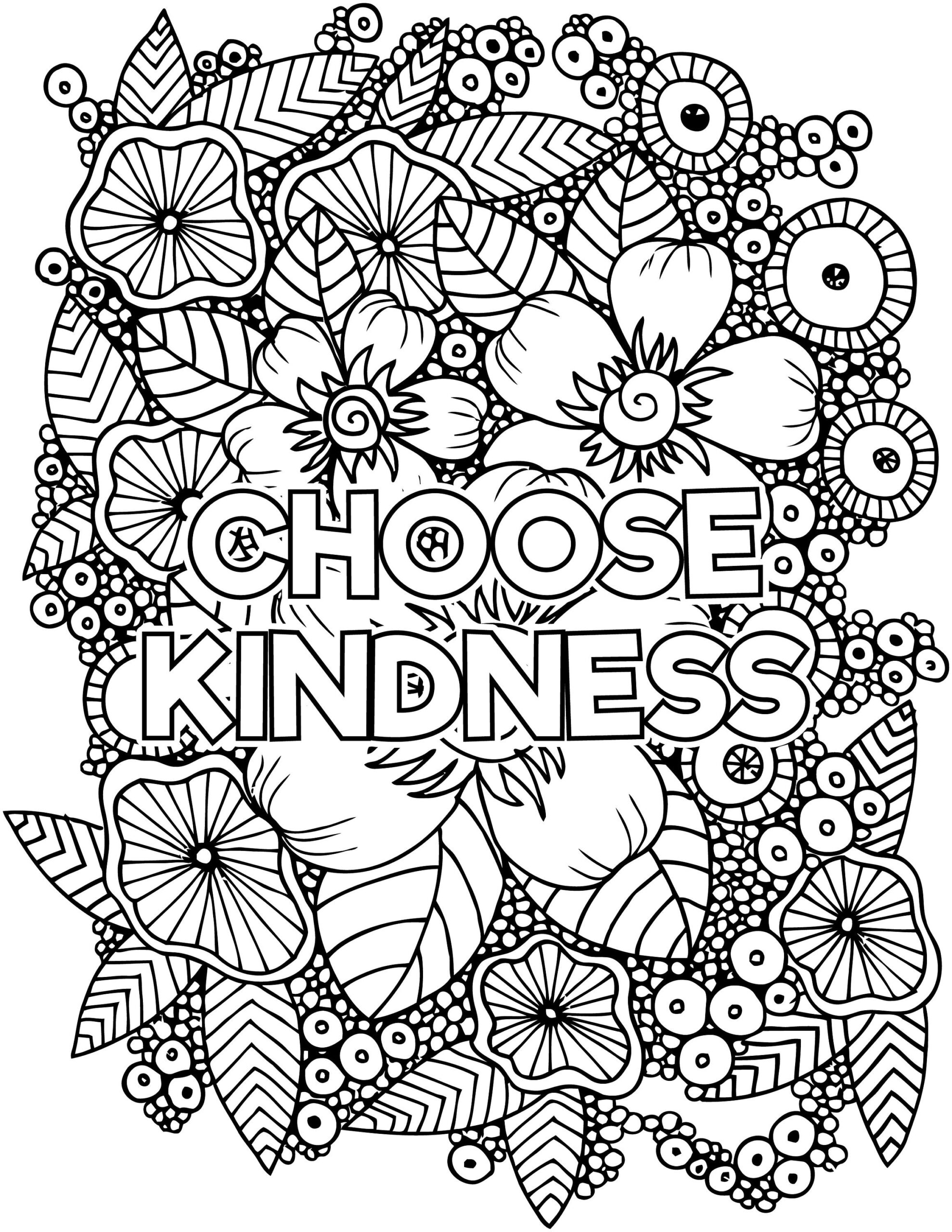 Kindness Coloring Pages Printable 2025 