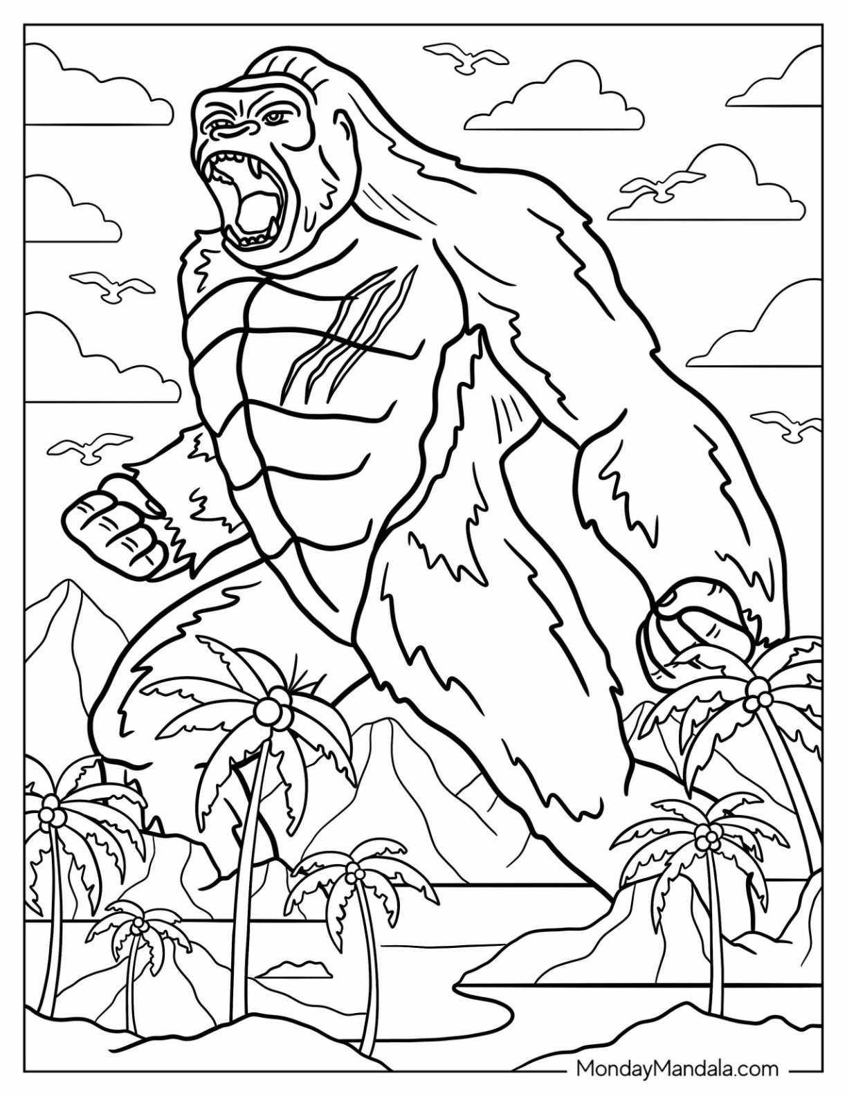 king kong coloring pages king kong coloring pages