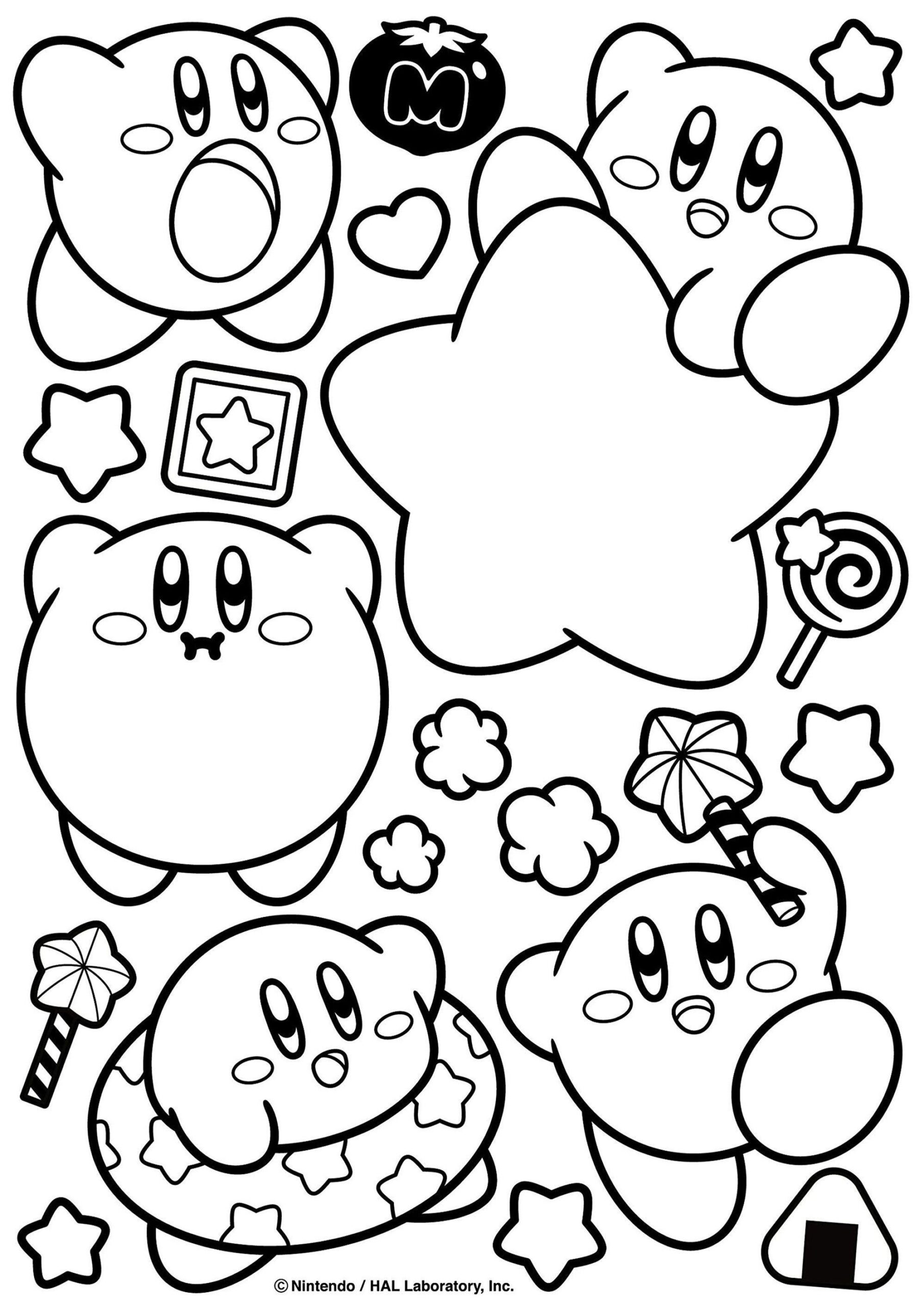 kirby coloring pages