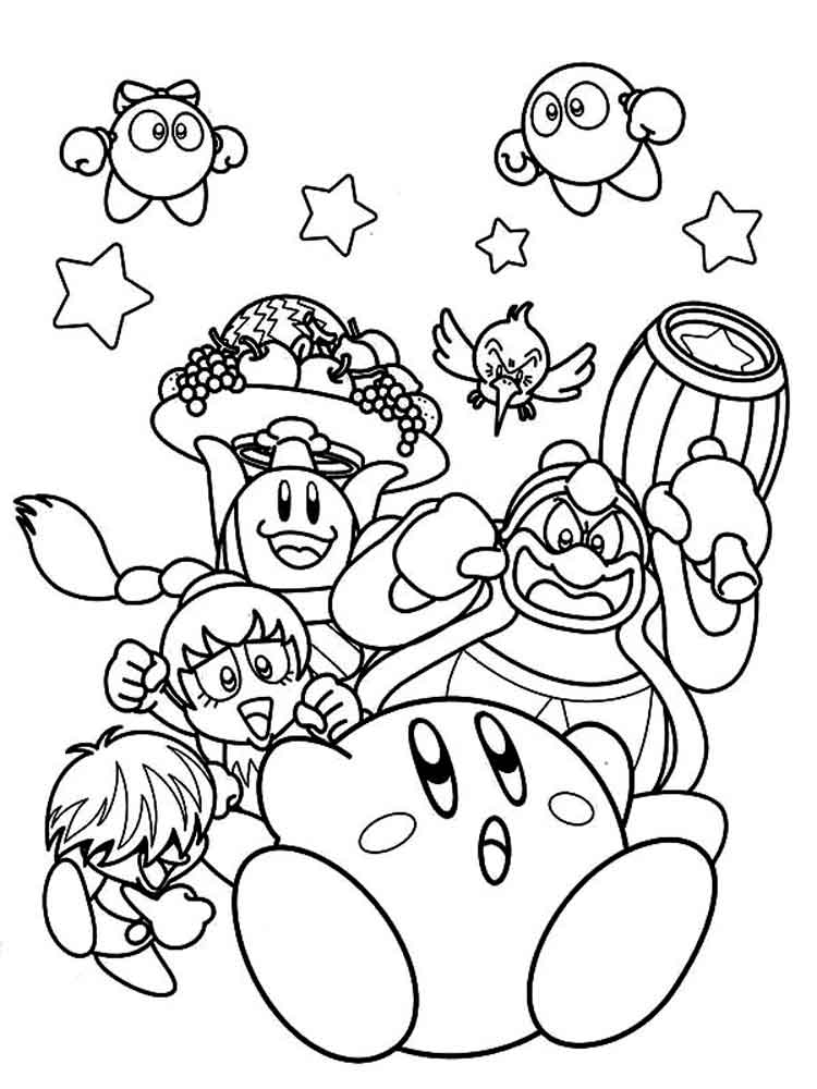 Kirby Coloring Pages At GetColorings Free Printable Colorings 