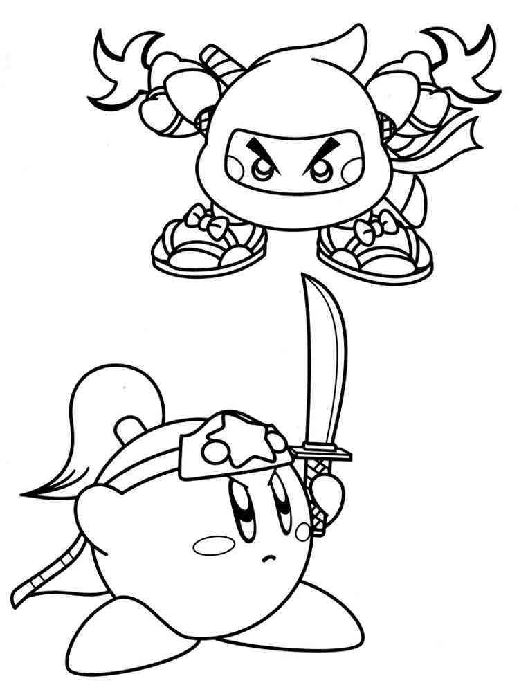 Kirby Coloring Pages