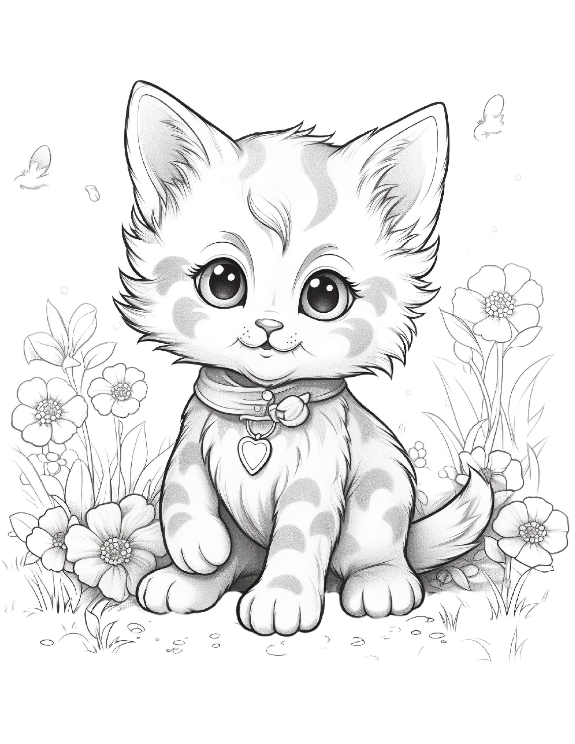 Kitty Cat Coloring Pages Printable Coloring Pages
