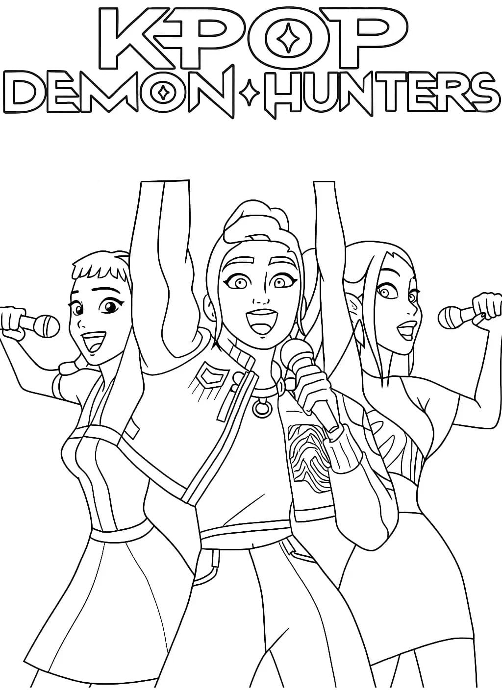Kpop Demon Hunters Coloring Pages ColoringLib