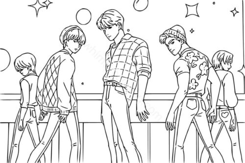 saja boys coloring pages saja boys coloring pages