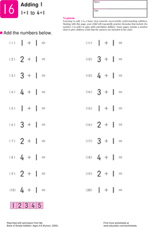 Kumon Math Level B Worksheets Adriansonfifth