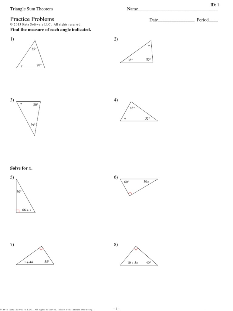 Kutatriangle Sum Theorem PDF Worksheets Library Kutatriangle Sum Theorem PDF Worksheets Library