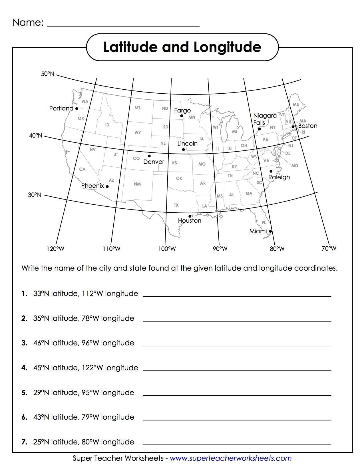 latitude and longitude practice worksheets latitude and longitude practice worksheets