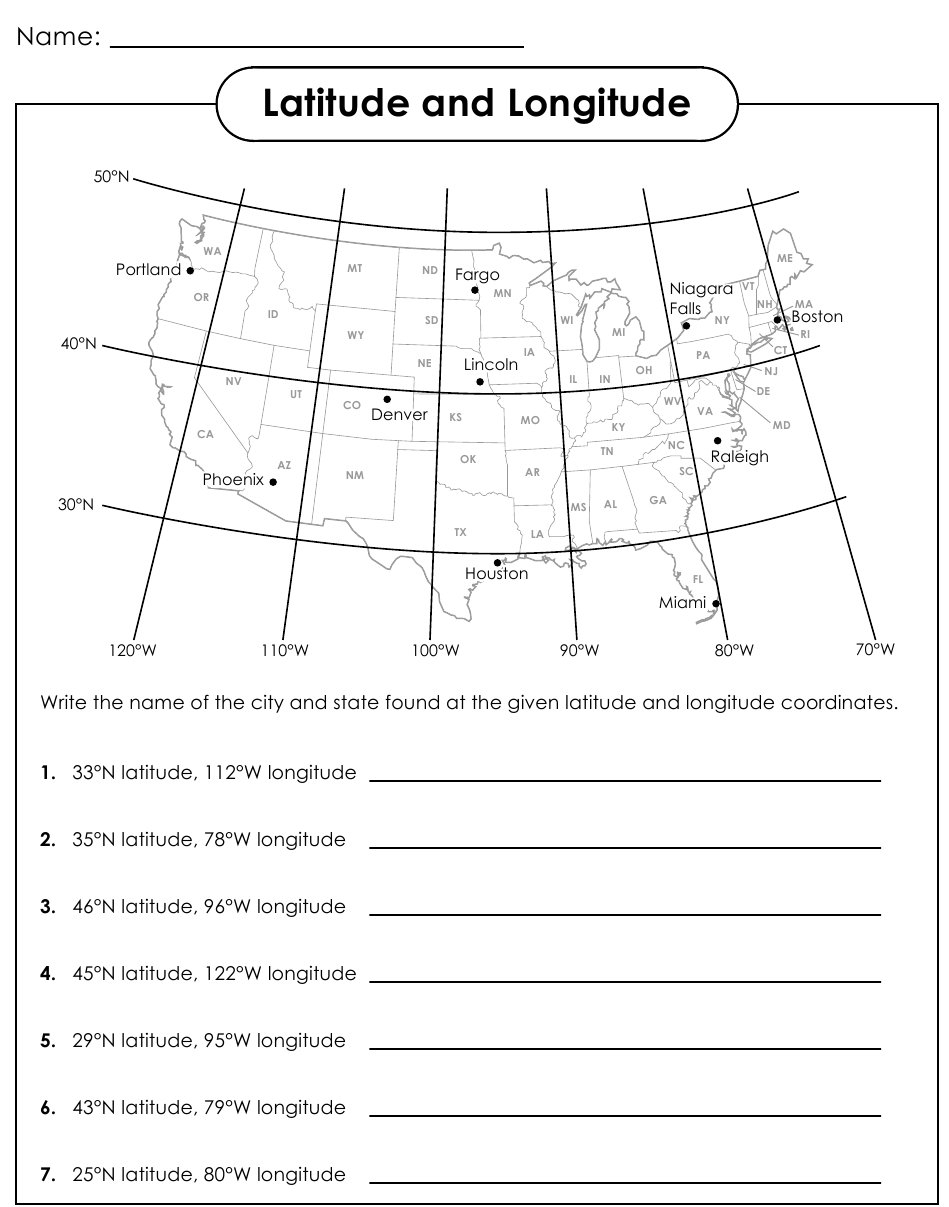 Latitude And Longitude Practice Worksheets Middle School Latitude And Longitude Practice Worksheets Middle School
