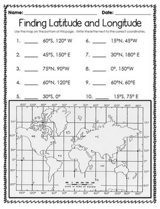 Latitude Longitude Practice Worksheets Latitude Longitude Practice Worksheets