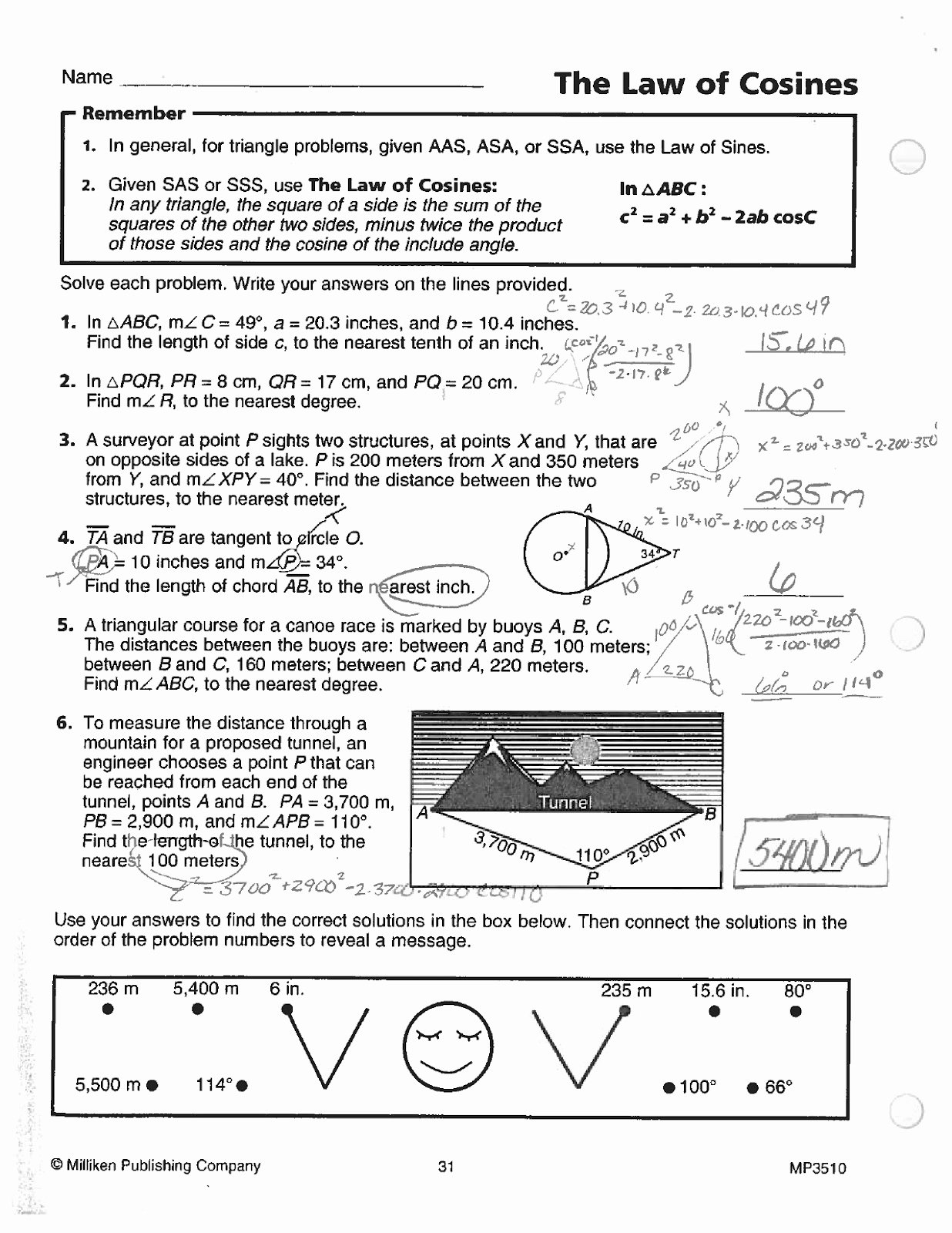 Law Of Sines Worksheet Luxury Law Sines Cosines Worksheet Chessmuseum 