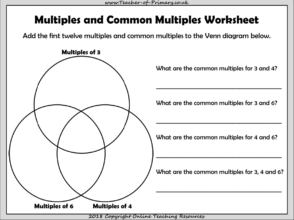 Least Common Multiples Worksheet For 4th 6th Grade Lesson Planet Least Common Multiples Worksheet For 4th 6th Grade Lesson Planet