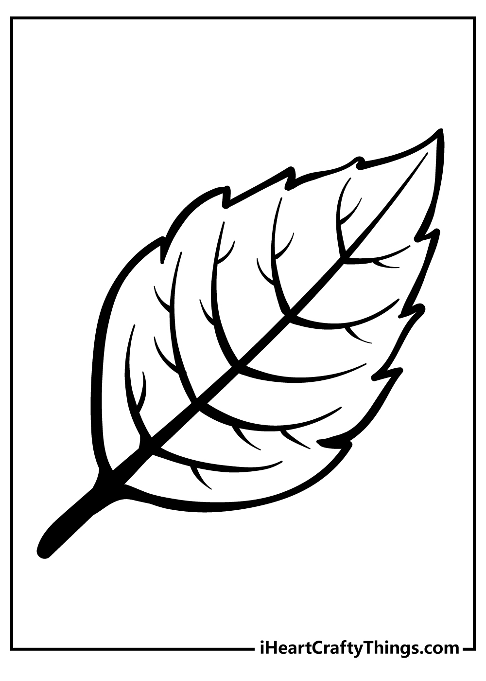 Leaves Coloring Pages