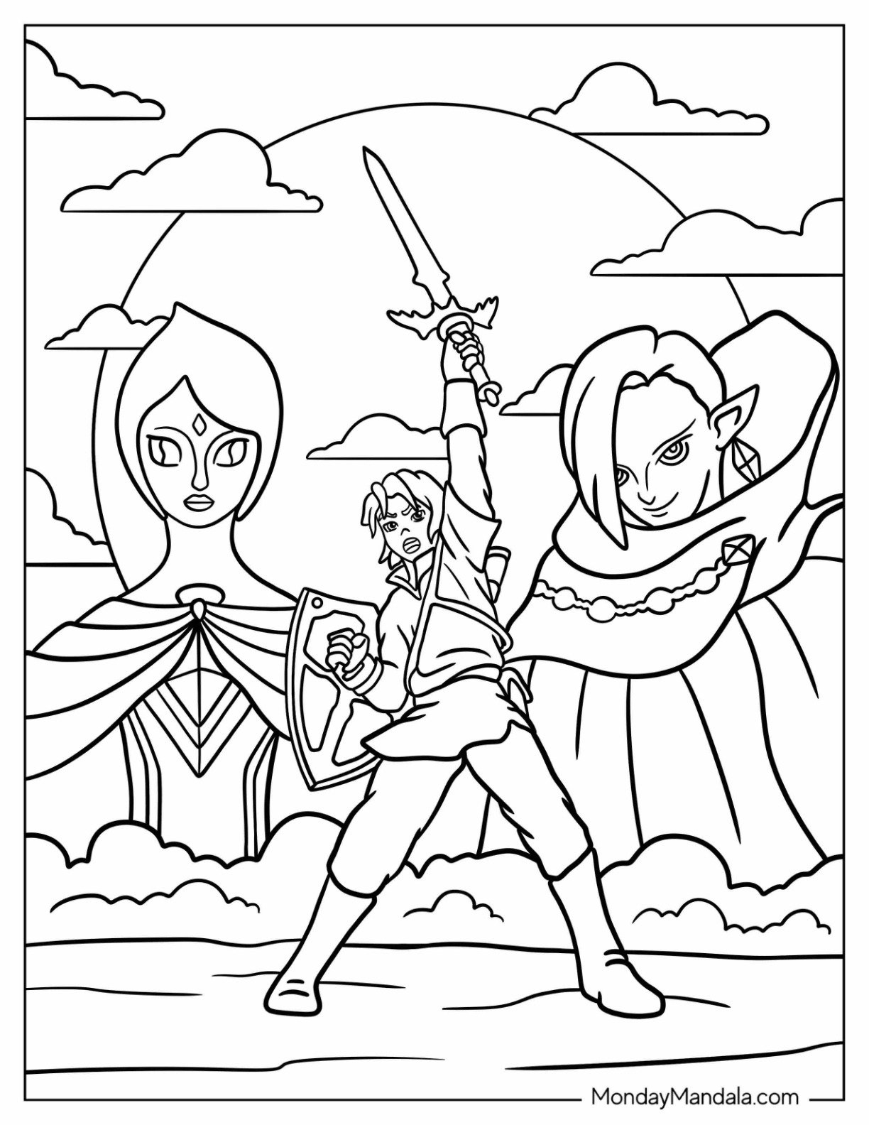 Legend Of Zelda Coloring Pages 2025 