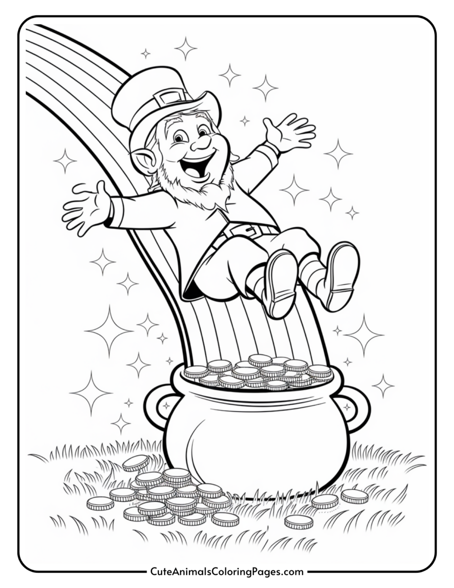 Leprechaun Coloring Pages 12 Free Printable PDF Pages Cute Animals 