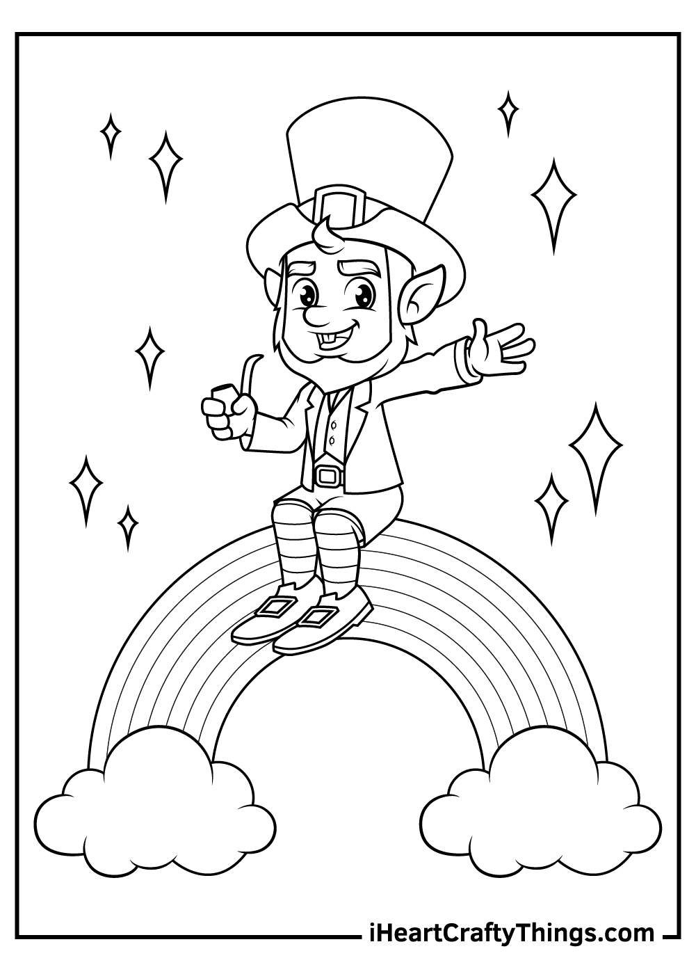 leprechaun coloring pages