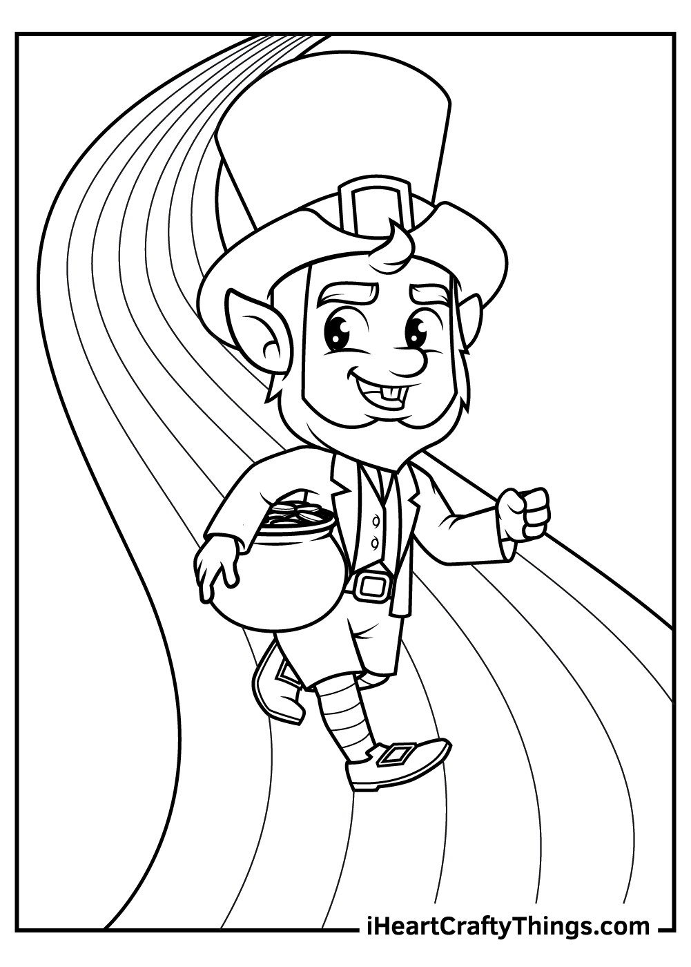 Leprechaun Free Coloring Pages Printable Images Of Leprechauns 