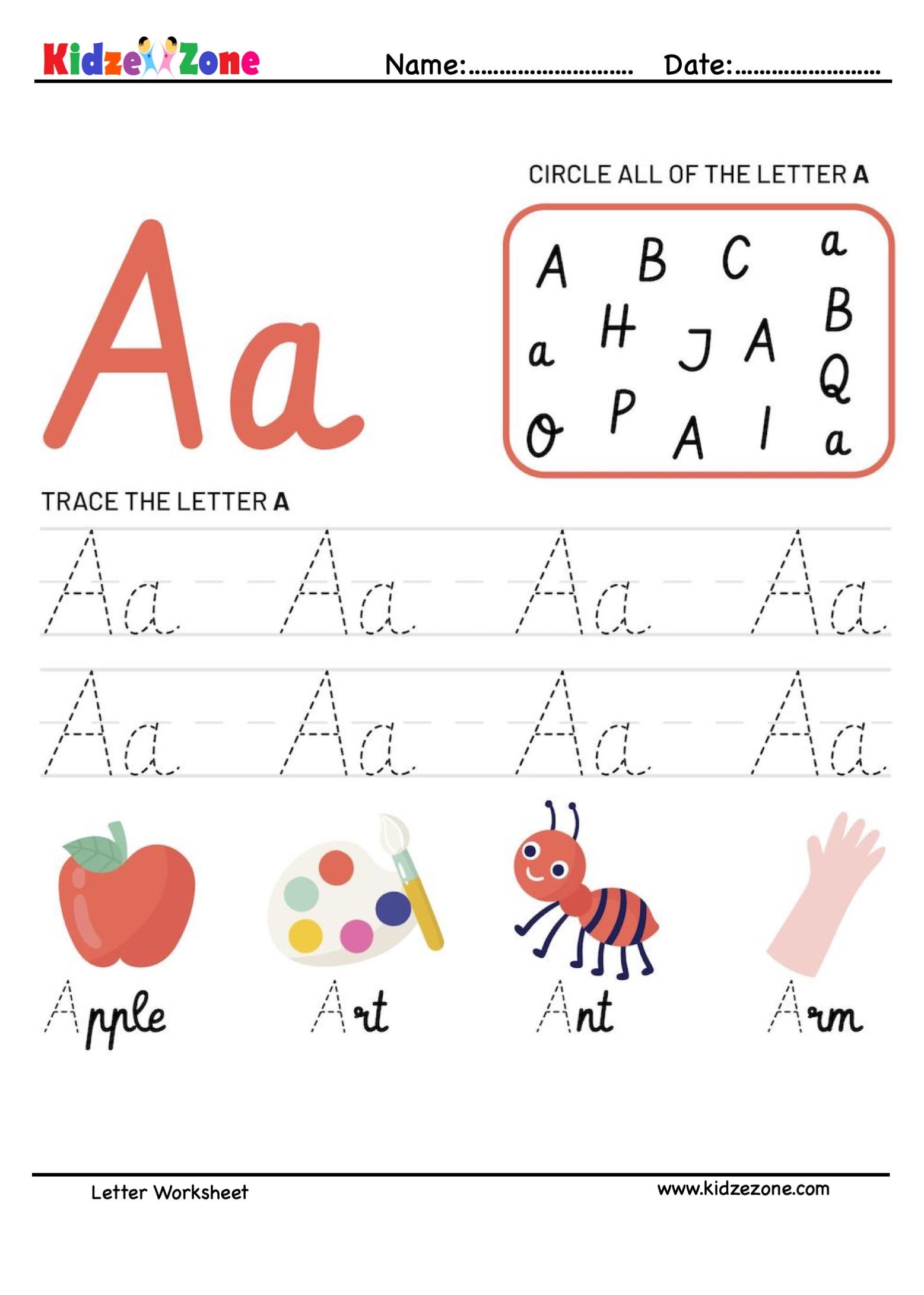 Letter A Tracing Worksheets Jenny Printable Letter A Tracing Worksheets Jenny Printable