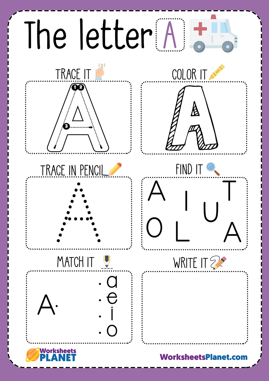 Letter A Worksheet Letter A Worksheet