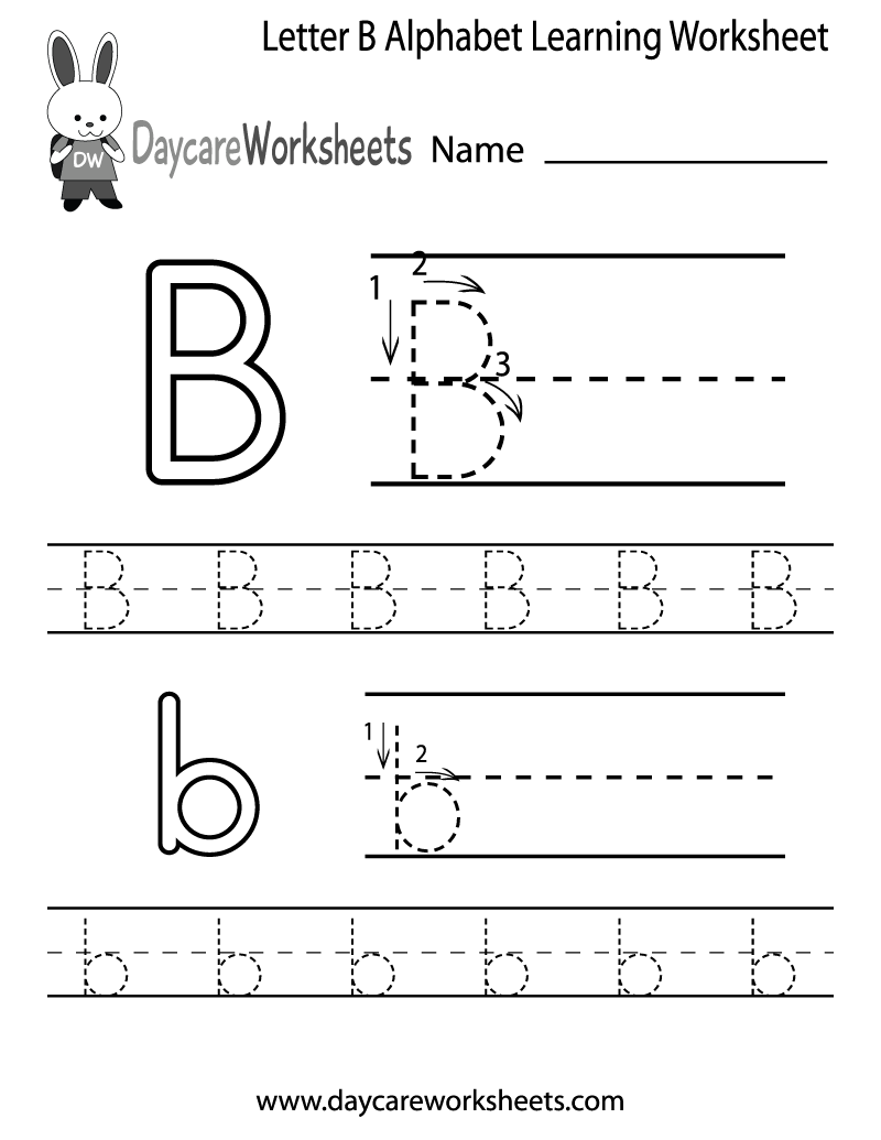 Letter B Preschool Worksheets Worksheets Library