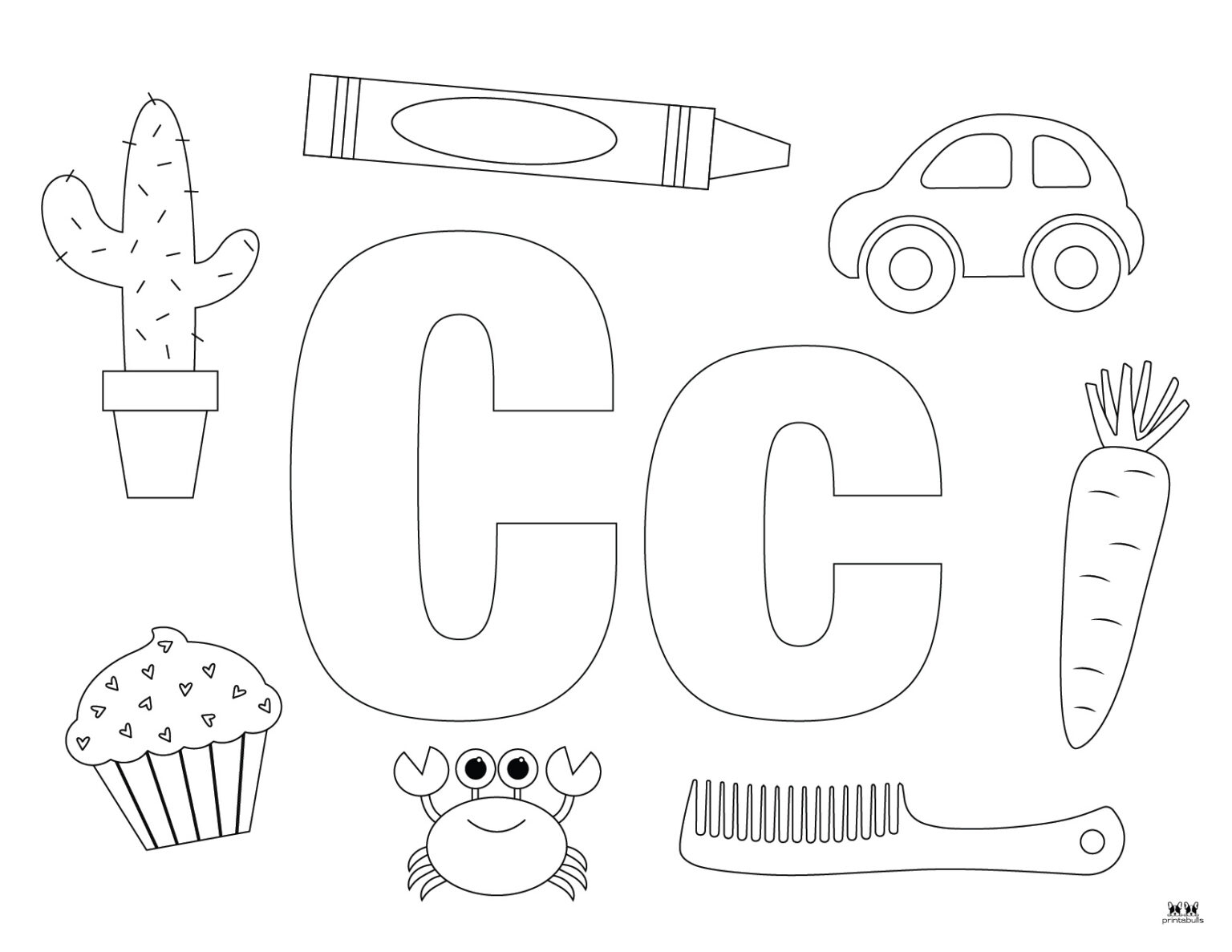 Letter C Coloring Pages 15 FREE Pages PrintaBulk Letter C Coloring Pages 15 FREE Pages PrintaBulk