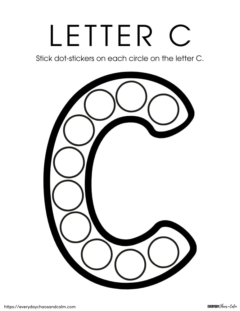Letter C Preschool Worksheet Letter C Preschool Worksheet