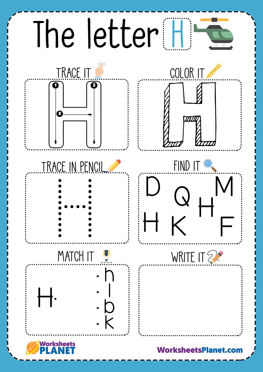 Letter H Worksheet Letter H Worksheet