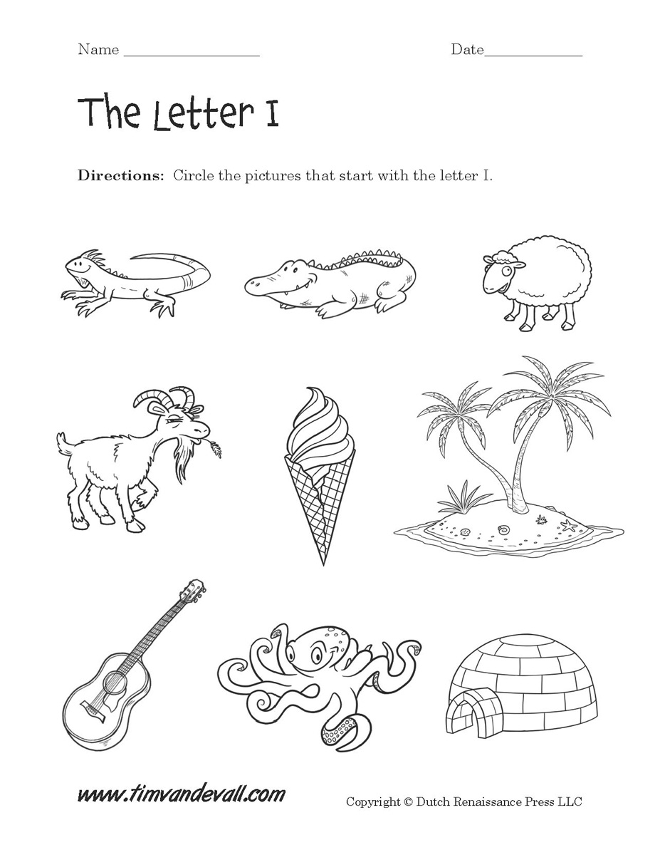 Letter I Worksheets Preschool Alphabet Printables Letter I Worksheets Preschool Alphabet Printables