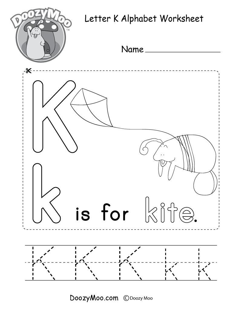 Letter K Alphabet Activity Worksheet Doozy Moo Letter K Alphabet Activity Worksheet Doozy Moo