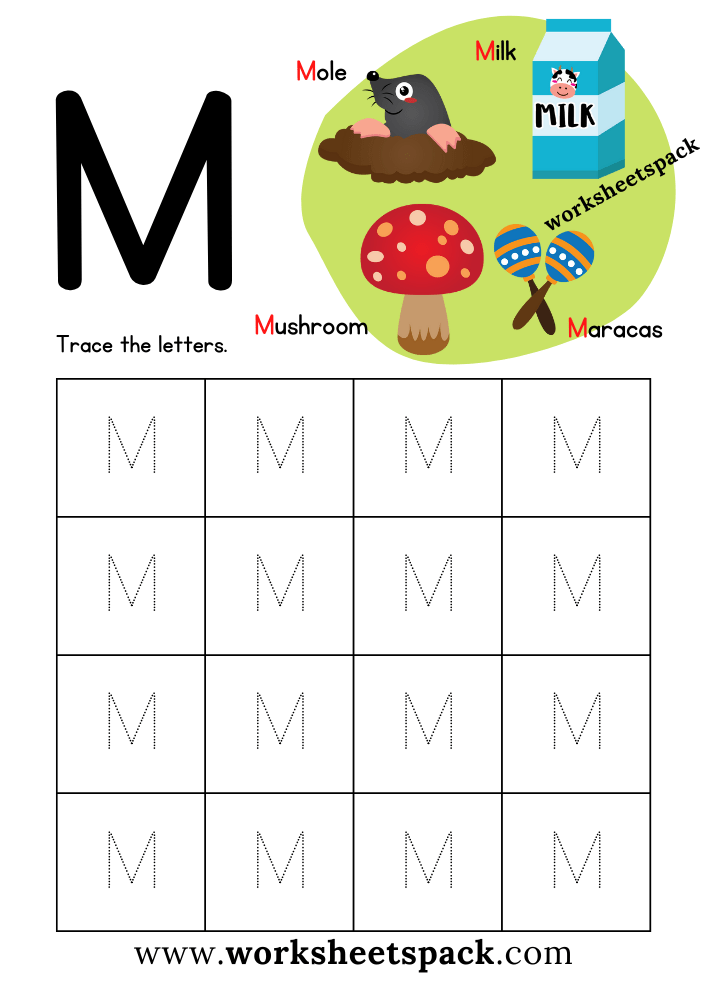 Letter M Worksheets For Kindergarten Free Alphabet Letters Letter M Worksheets For Kindergarten Free Alphabet Letters