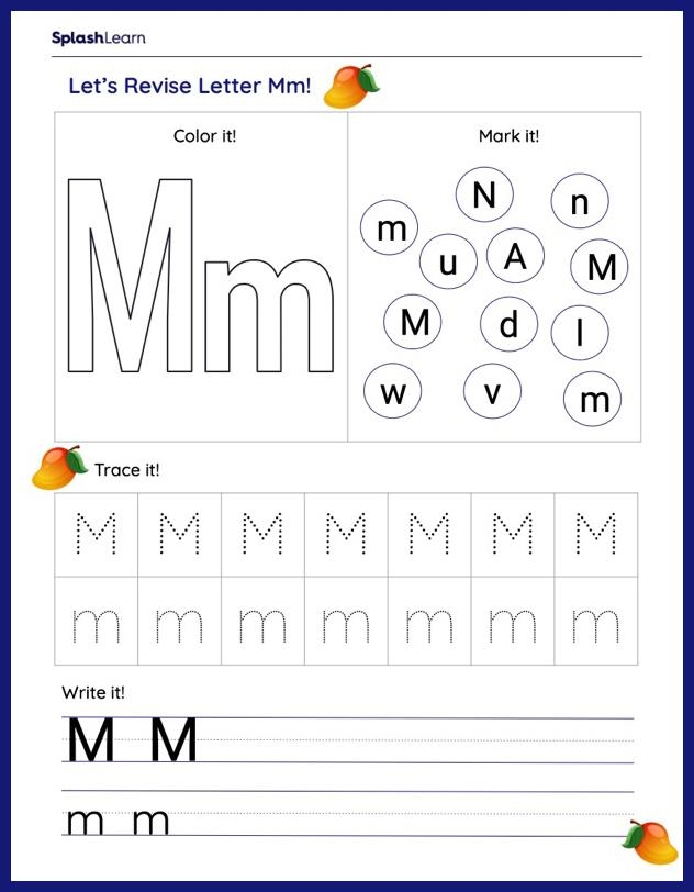 Letter M Worksheets Letter M Worksheets