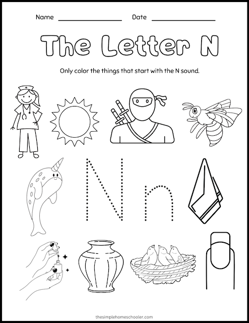 Letter N Alphabet Activity Worksheet Doozy Moo Worksheets Library Letter N Alphabet Activity Worksheet Doozy Moo Worksheets Library