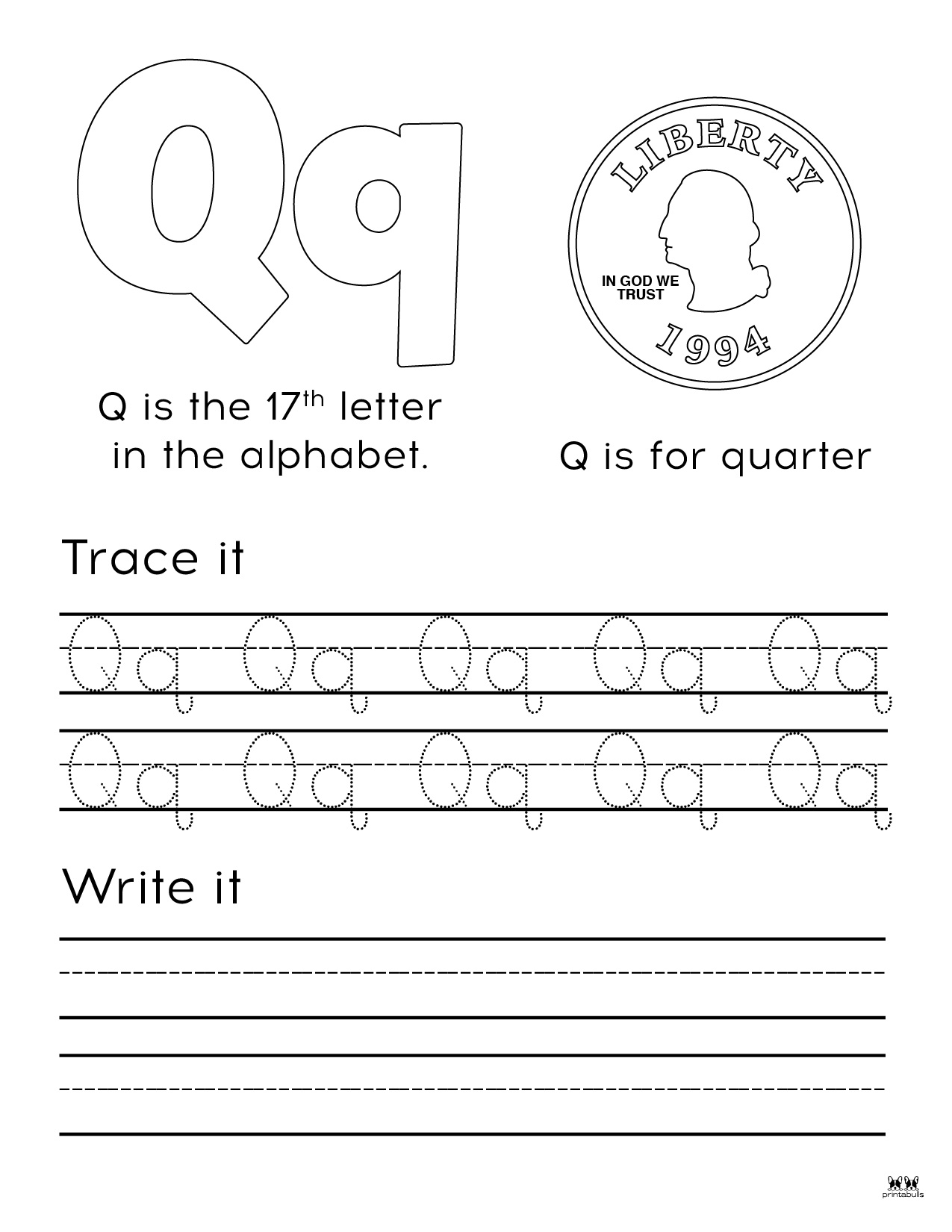 Letter Q Worksheets 50 FREE Printables Printabulls