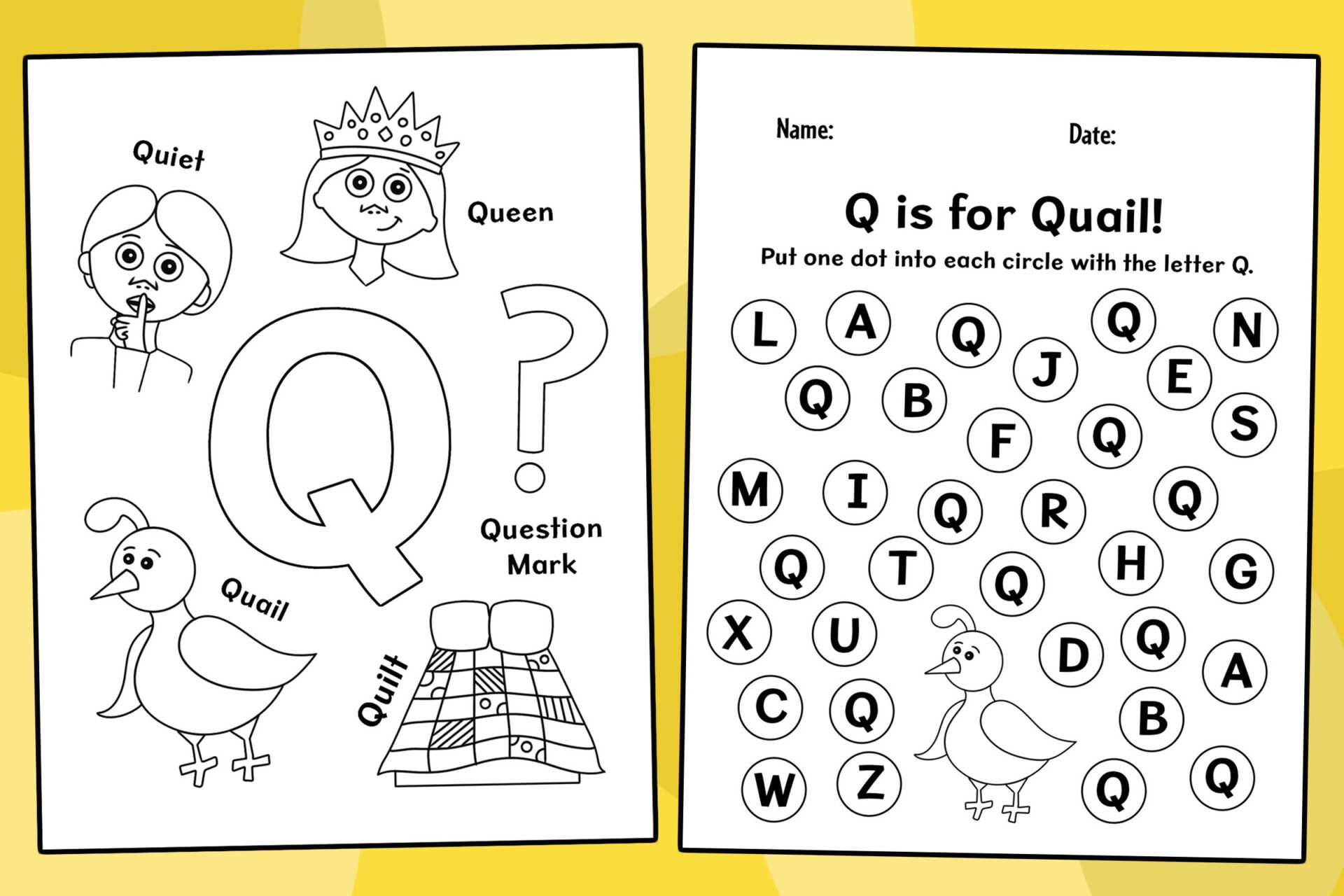 Letter Q Worksheets