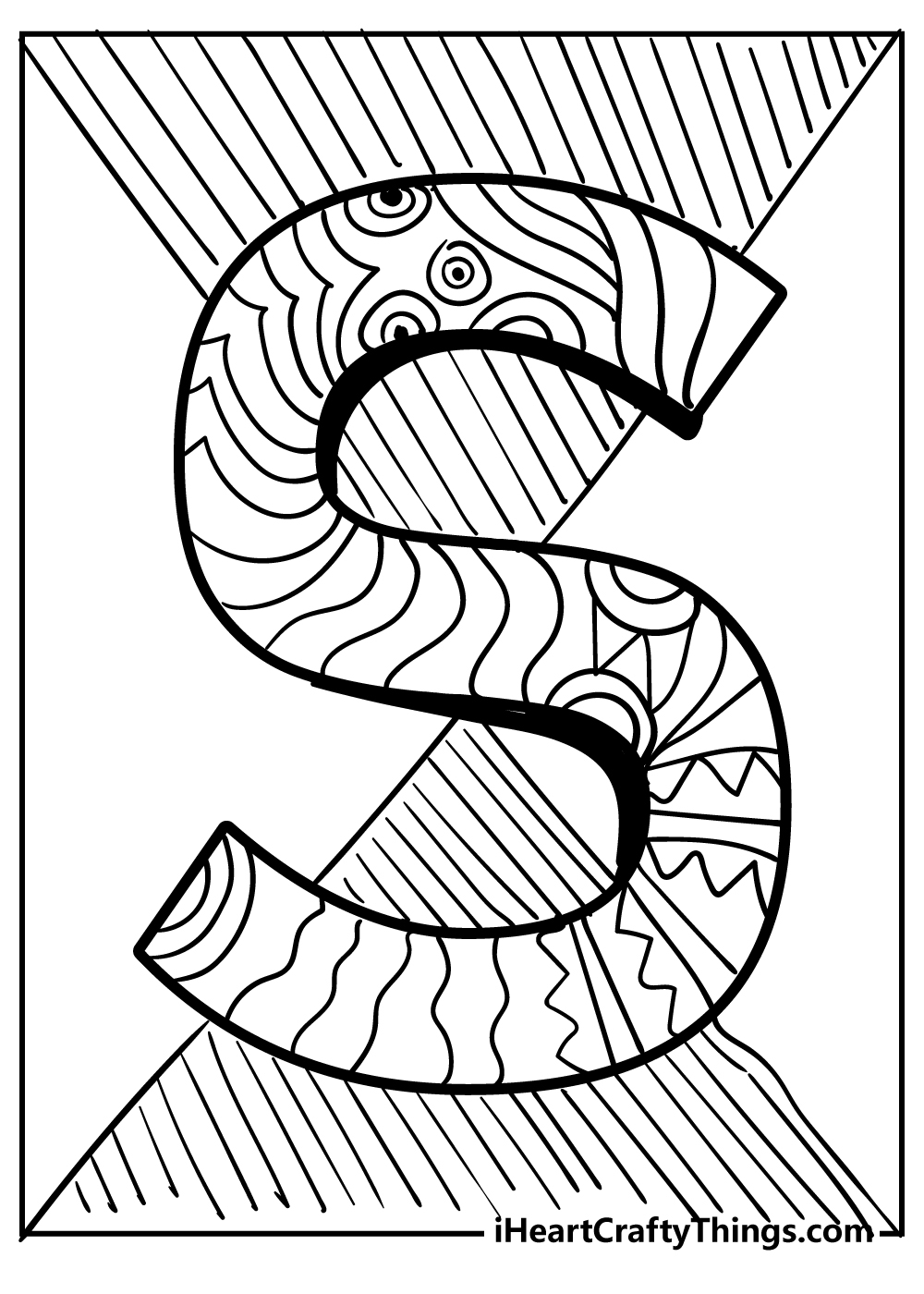 Letter S Coloring Pages Alphabet Designs 2025 