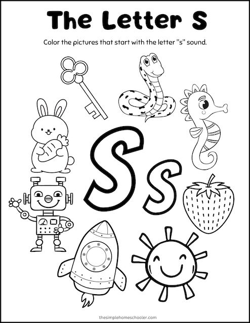 Letter S Preschool Printables Preschool Mom Worksheets Library