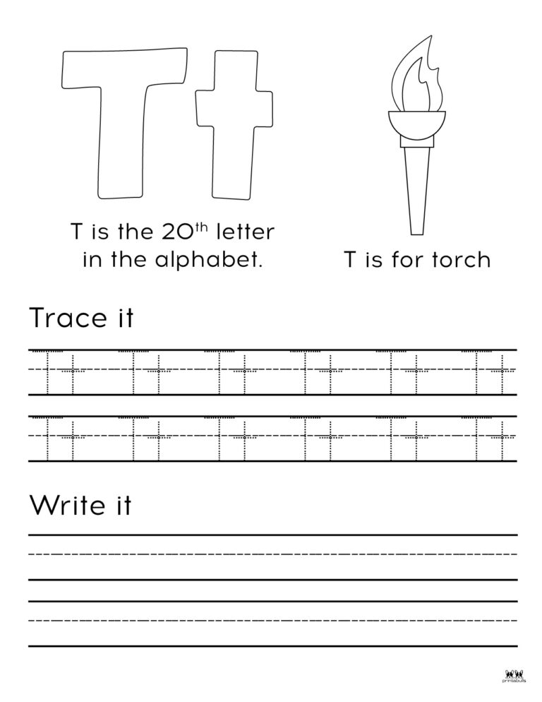 Letter T Worksheets 50 FREE Printables Printabulls Letter T Worksheets 50 FREE Printables Printabulls