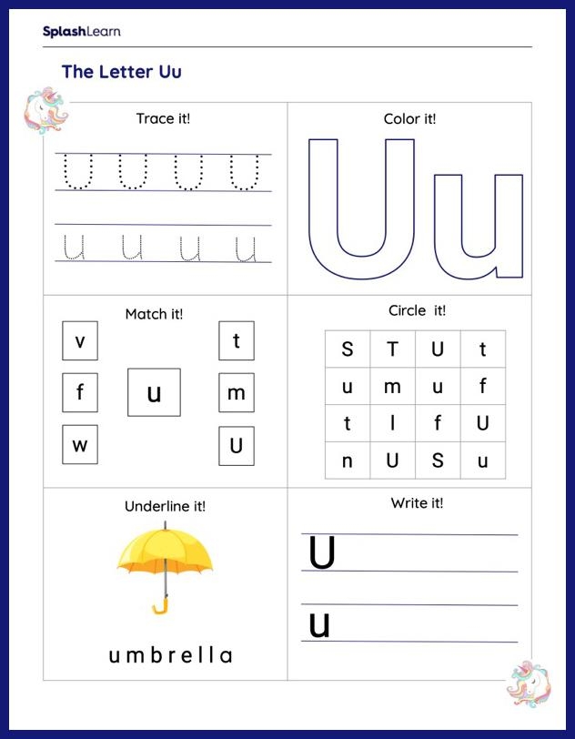 Letter U Free Activities Learning Resources