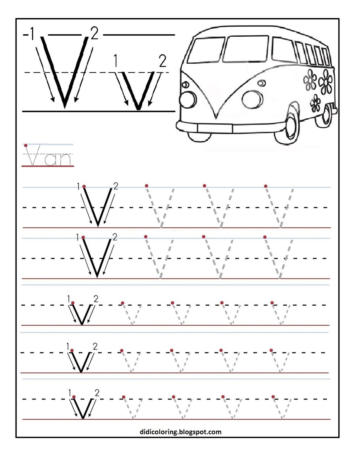 letter v worksheets letter v worksheets