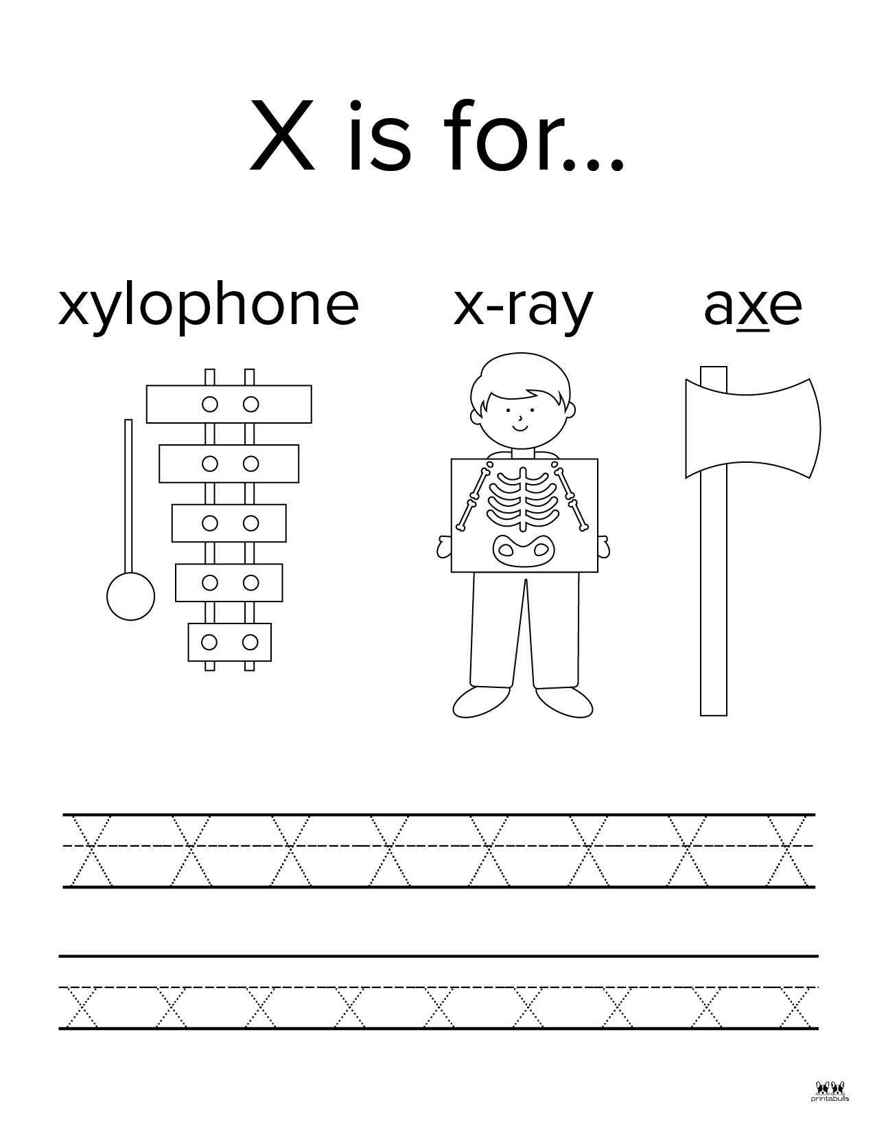 Letter X Worksheets 50 FREE Printables Printabulls