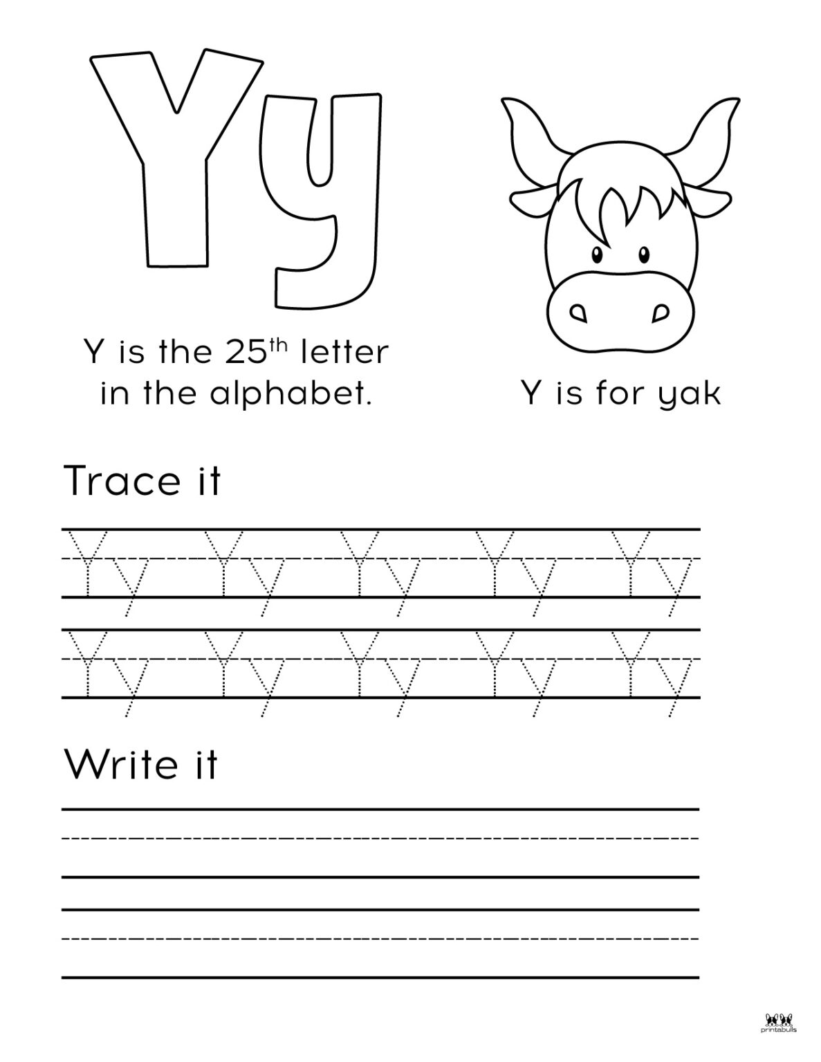 Letter Y Worksheets 50 FREE Printables Printabulls Letter Y Worksheets 50 FREE Printables Printabulls
