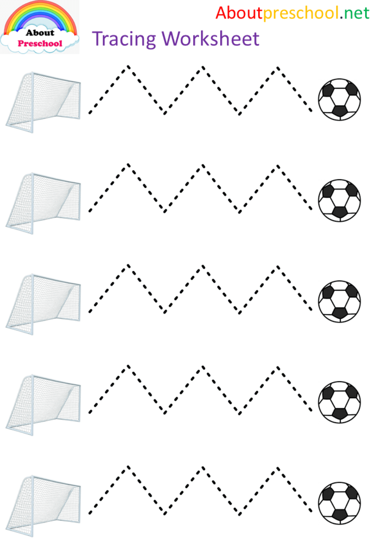 Line Tracing Worksheet For Preschool Line Tracing Worksheet For Preschool