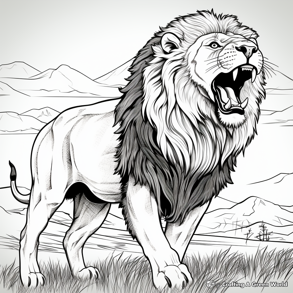 Lion Colouring Pages Cute Lion Coloring Page For Kids Free Printable