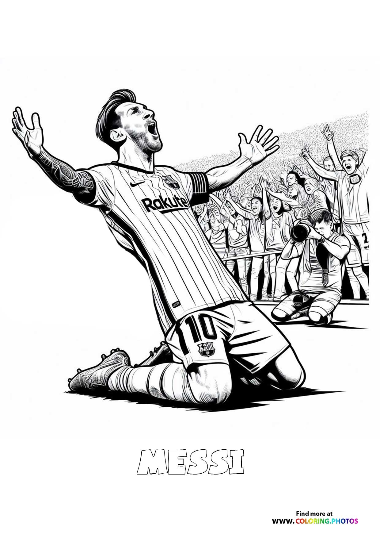 Lionel Messi Coloring Pages For Kids Free Print Or Download