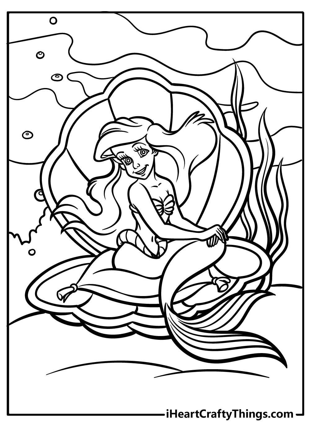 little mermaid coloring pages