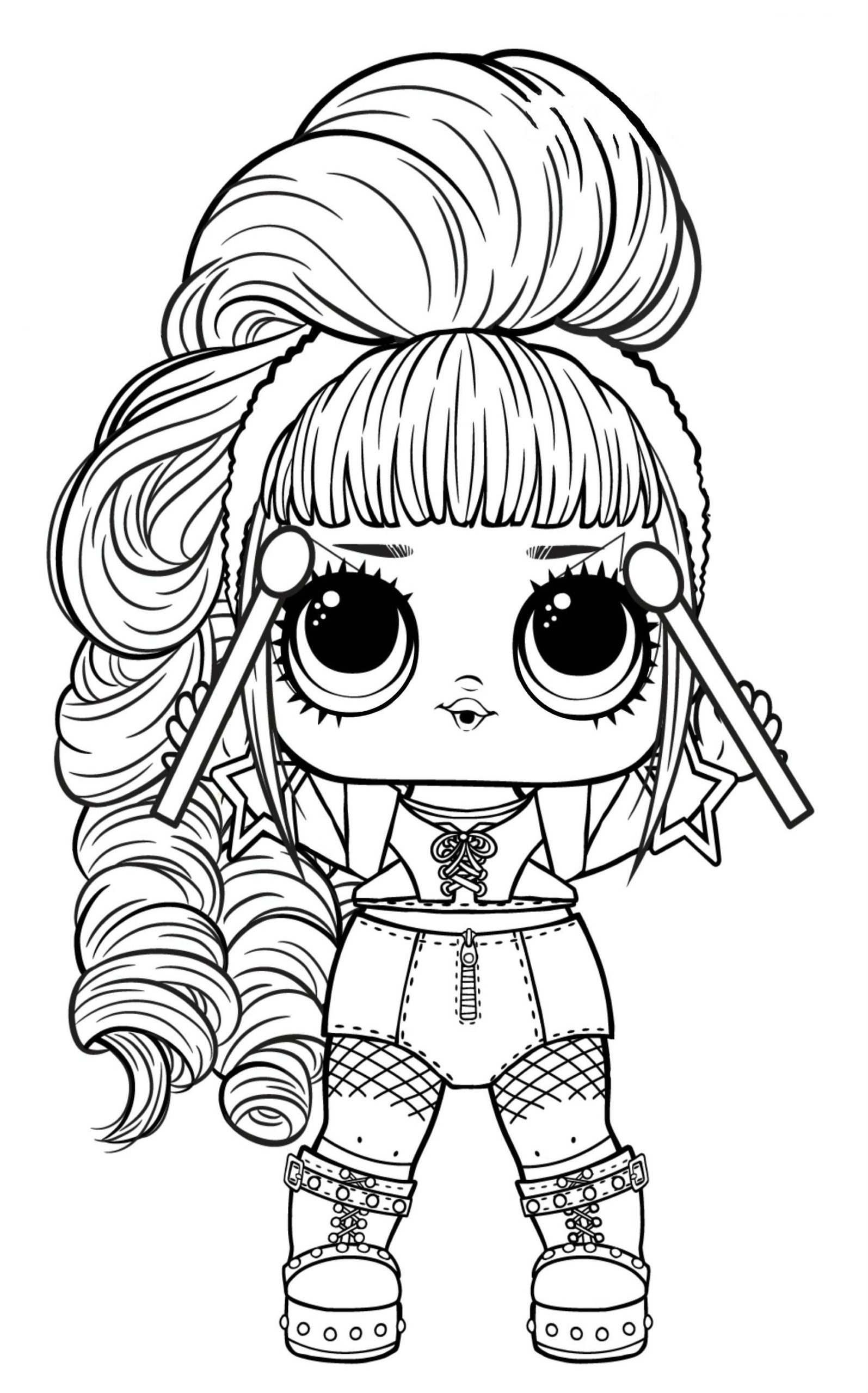 LOL Dolls Free Coloring Pages Book For Kids 