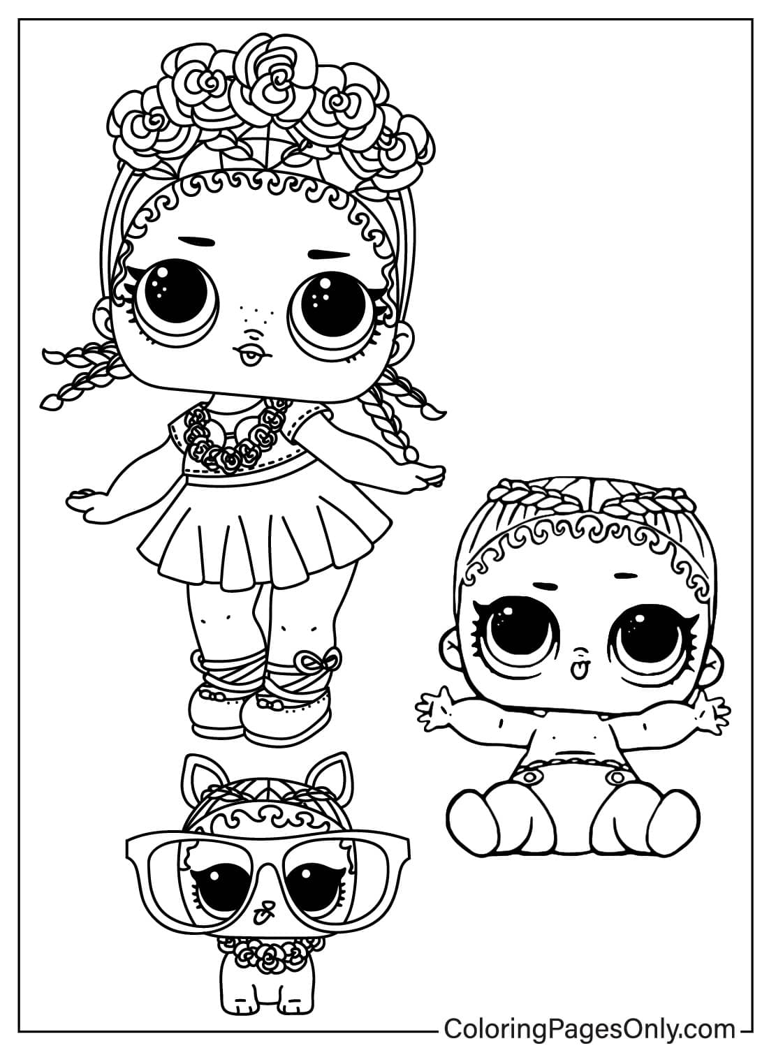 Lol Surprise Baby Dolls Coloring Pages 2025 