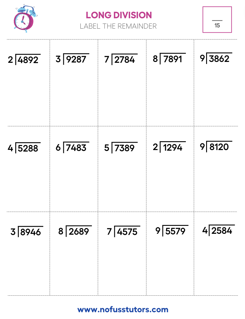 Long Division Worksheets Grade 5 Long Division Worksheets Grade 5